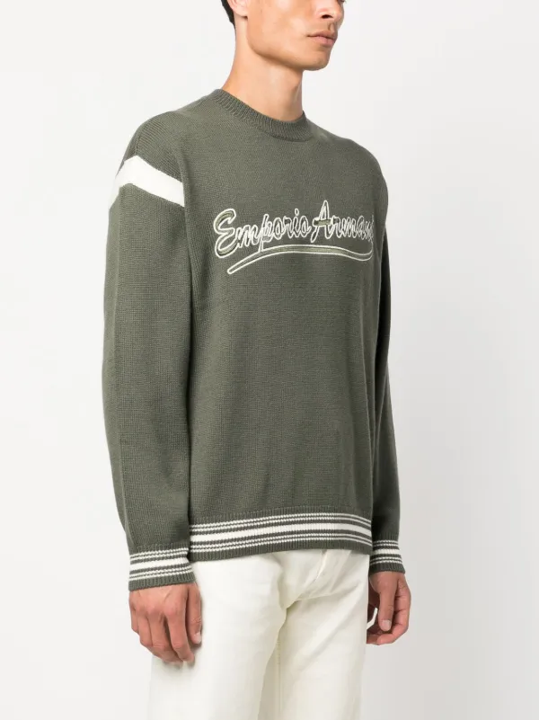 Armani green jumper sale