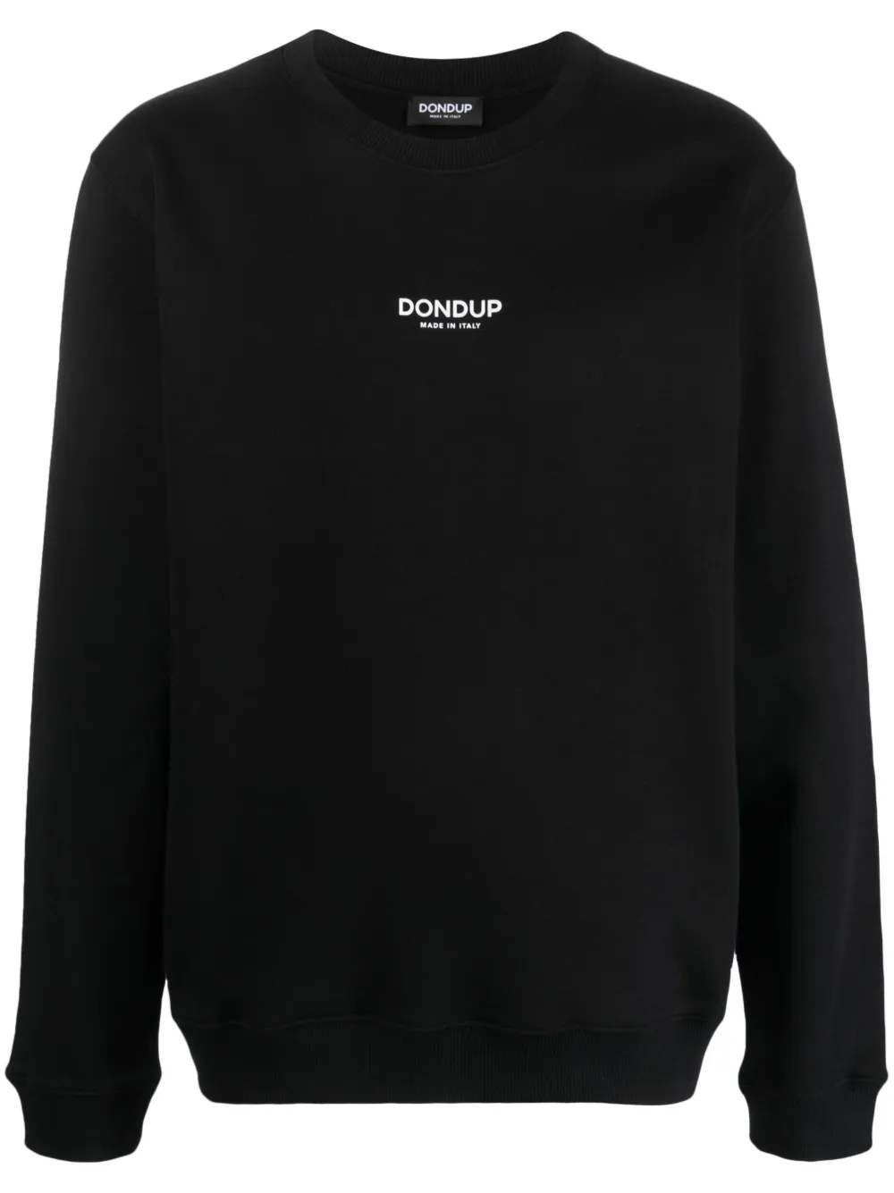 DONDUP logo-print cotton sweatshirt | Black | Image 1