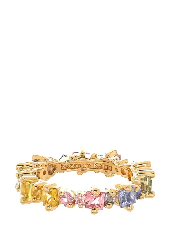 Suzanne Kalan 18kt Yellow Gold Sapphire Band Ring