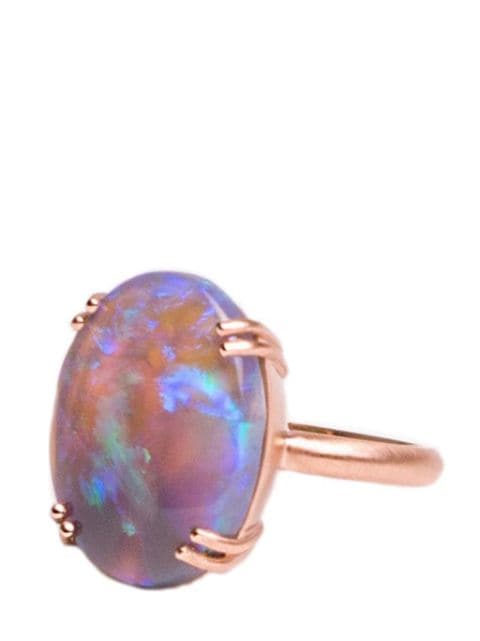 Irene Neuwirth 18kt rose gold Double Prong One-Of-A-Kind opal ring