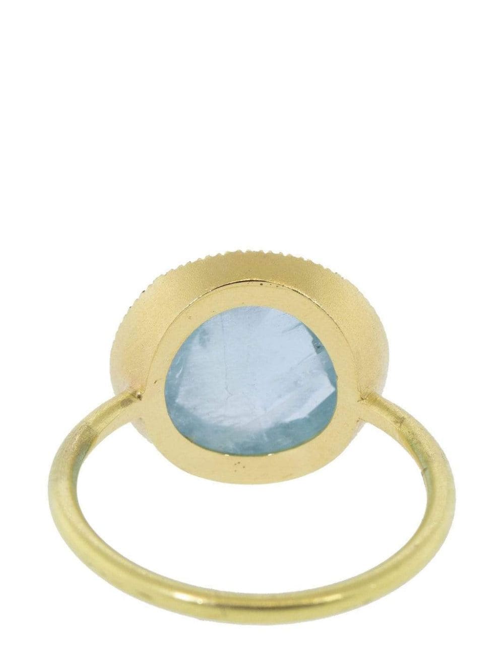 Shop Irene Neuwirth 18kt Yellow Gold Classic Aquamarine And Diamond Ring