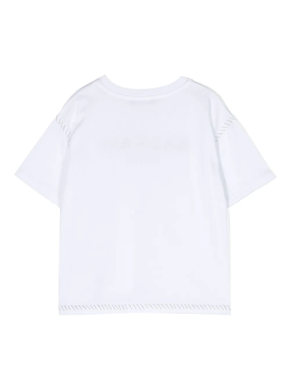 Balmain Kids logo-print cotton T-shirt - Wit