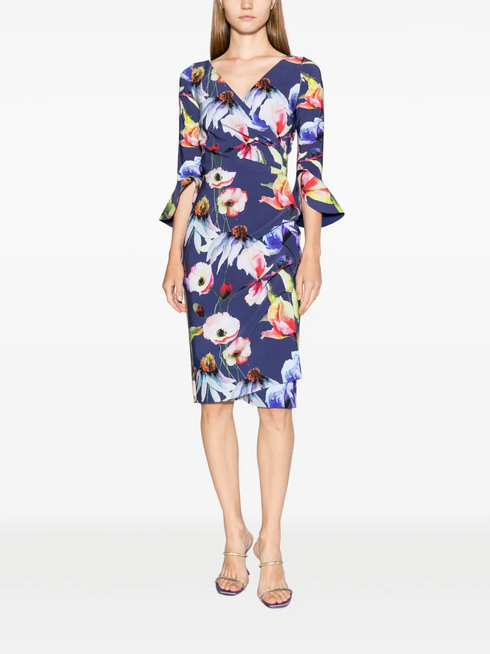 CHIARA BONI La Petite Robe Jurk met bloemenprint - Blauw