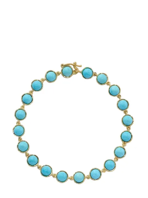 Irene Neuwirth pulsera Kingman en oro amarillo de 18kt con turquesa