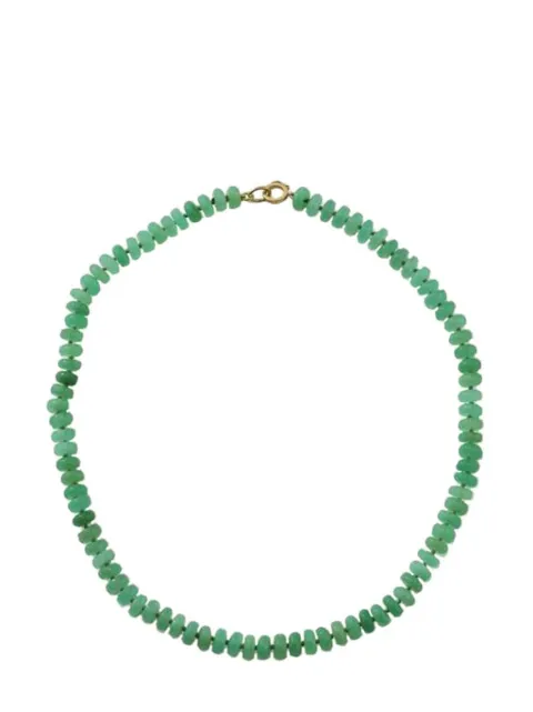 Irene Neuwirth 18kt yellow gold chrysoprase bead necklace