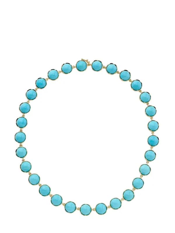 Irene Neuwirth 18kt yellow gold Kingman turquoise necklace
