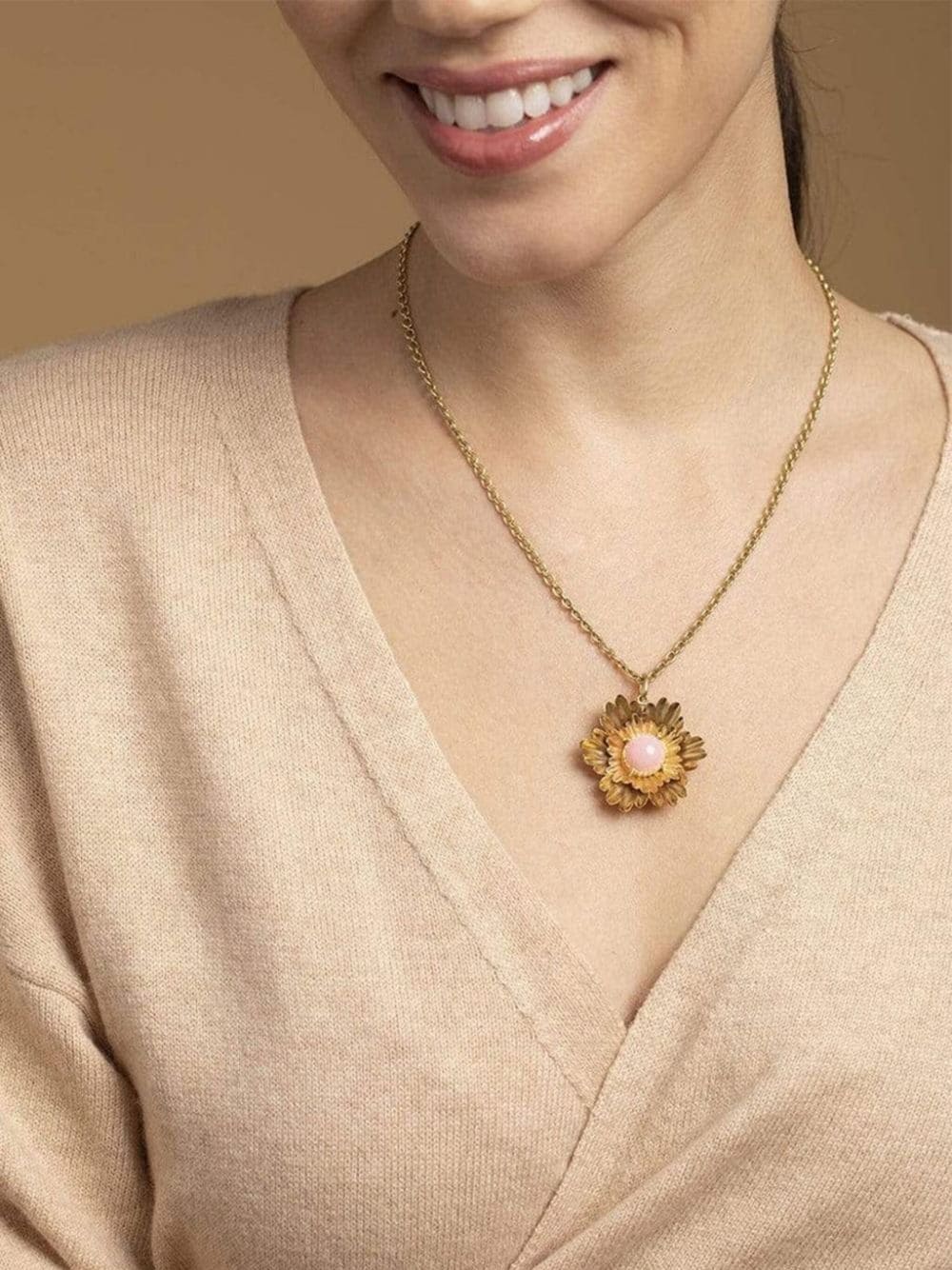 Shop Irene Neuwirth 18kt Yellow Gold Super Bloom Opal Necklace