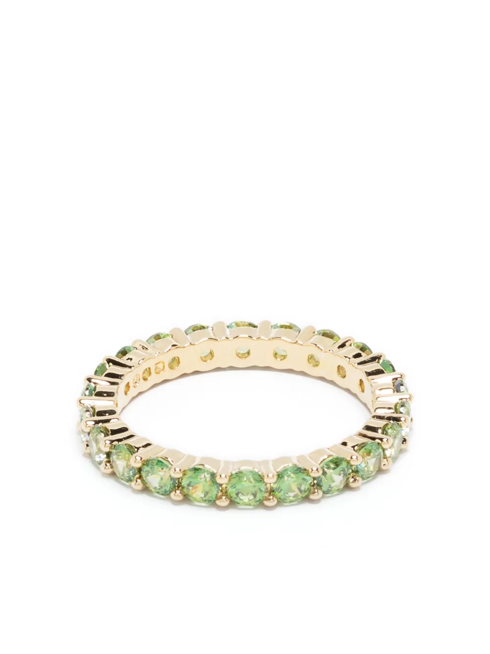 swarovski bague matrix sertie de cristaux - vert