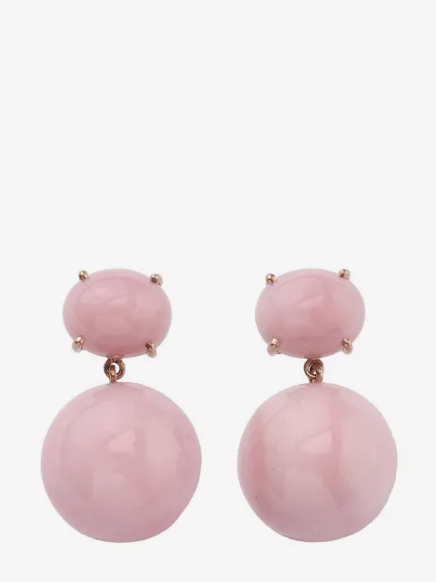 Irene Neuwirth Orecchini Gumball in oro rosa 18 carati con opale