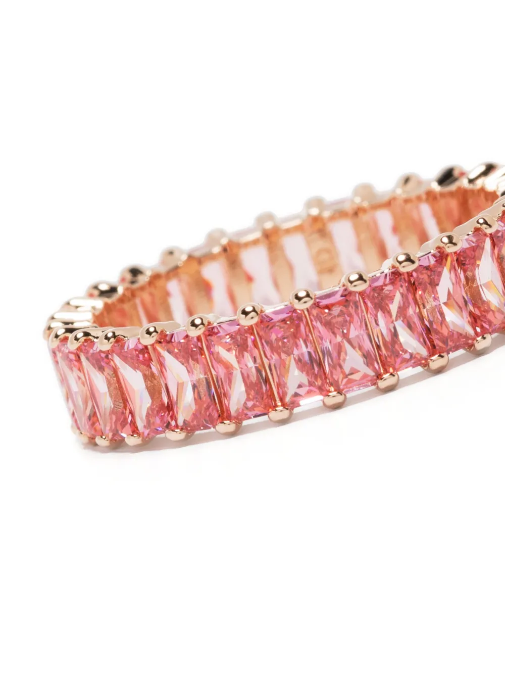 Shop Swarovski Matrix Crystal-embellished Ring In Rosa