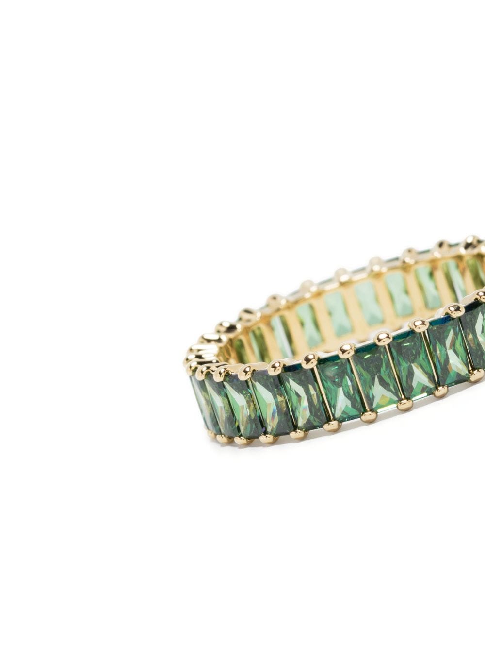 Shop Swarovski Matrix Crystal-embellished Ring In Green