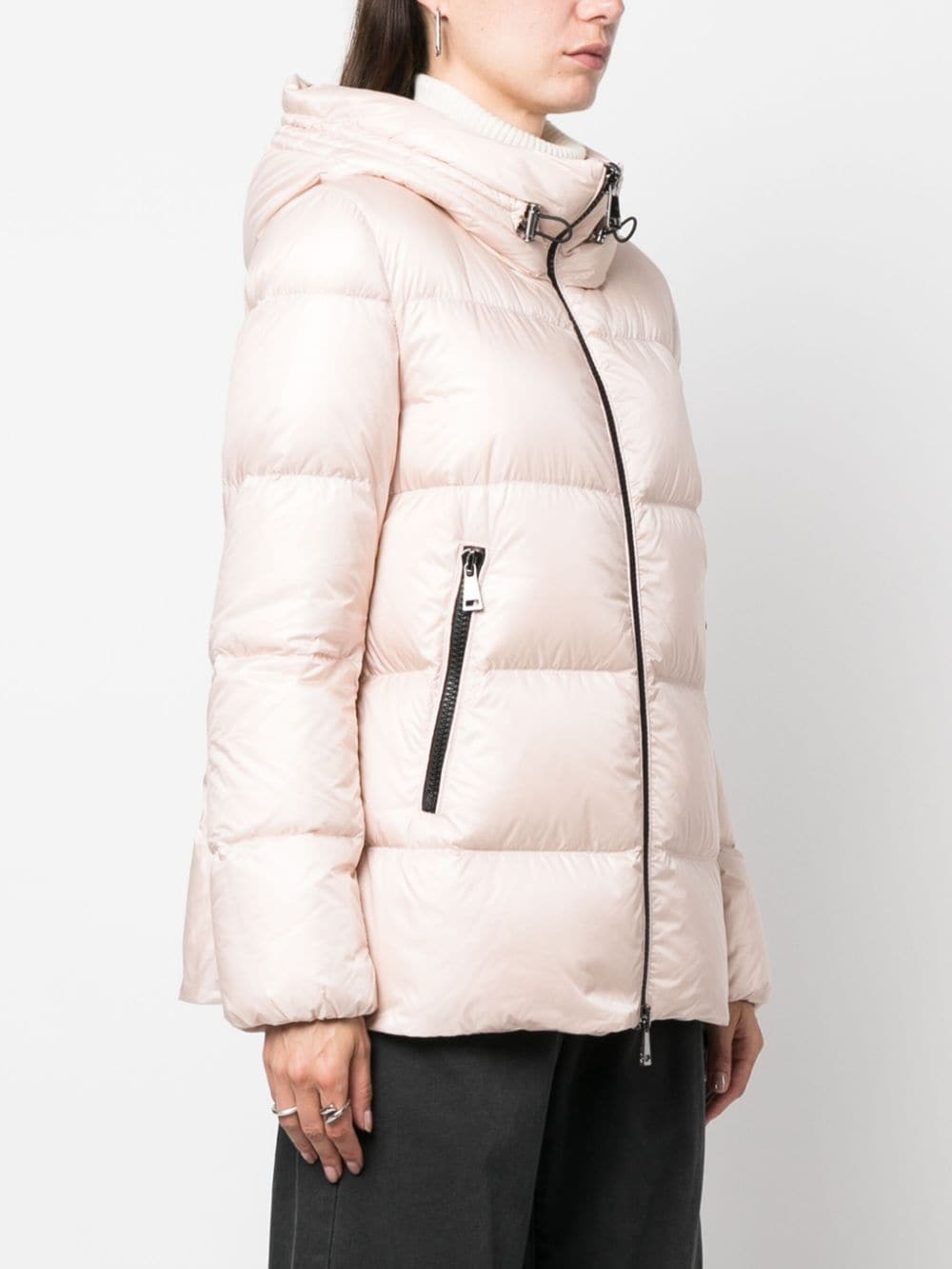 Shop Moncler Seritte Short Puffer Coat In Pink