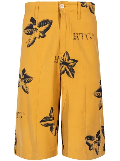 Honor The Gift Tobacco floral-print Bermuda shorts 