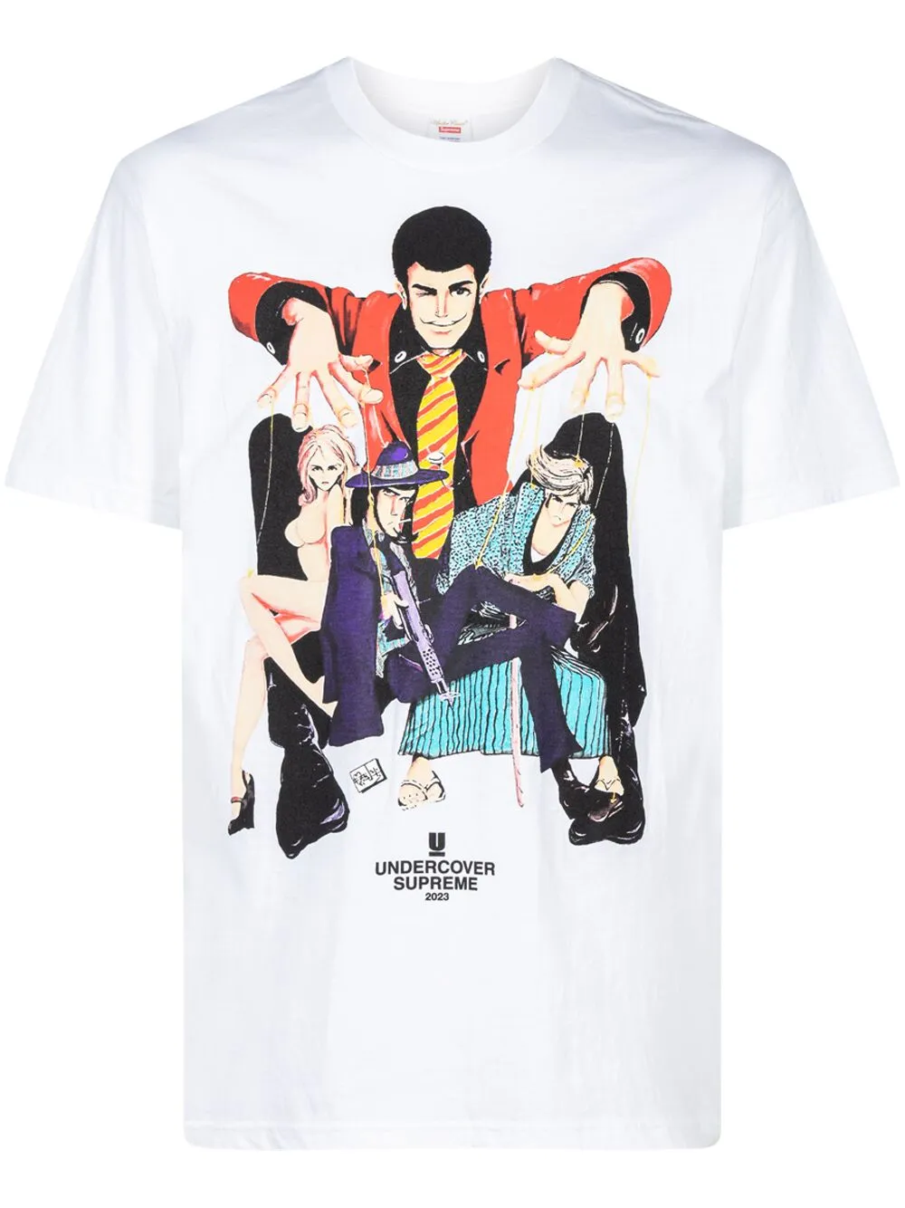 Supreme X Undercover Lupin Cotton T-shirt In White