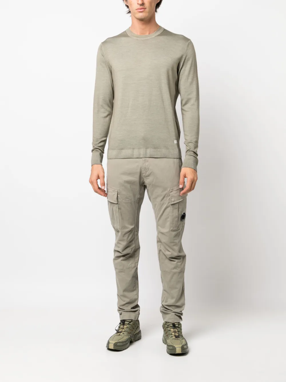 C.P. Company crew-neck wool jumper - Groen