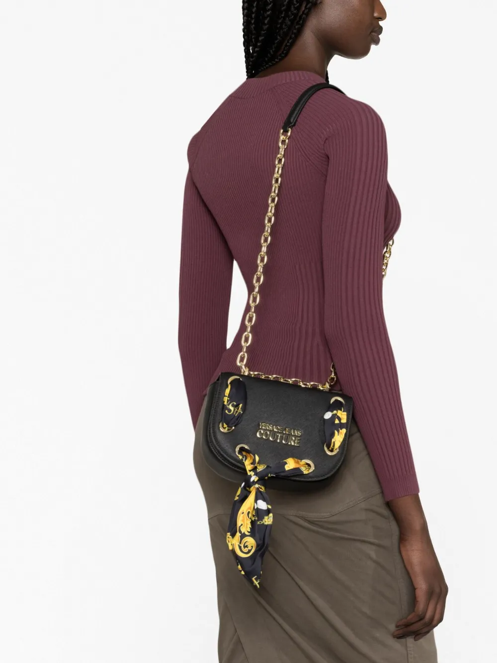 Versace Jeans Couture Borsa a spalla con stampa barocca | Borse a spalla | Image 3
