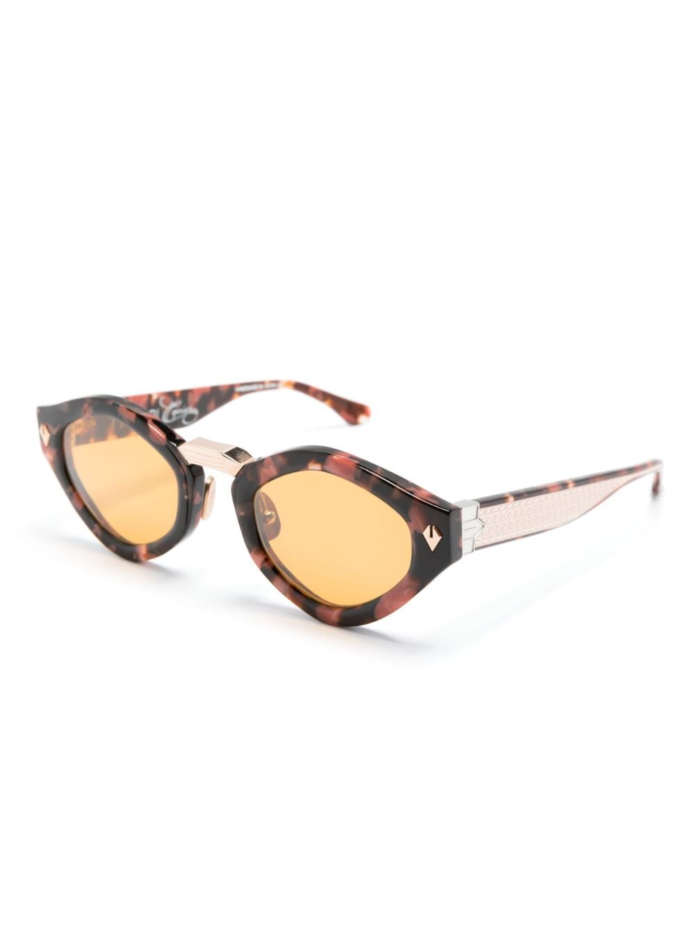 T Henri Eyewear Zonnebril met ovaal montuur - Roze