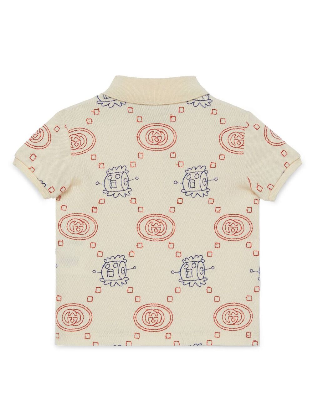 Gucci Kids cotton piquet polo top - Beige