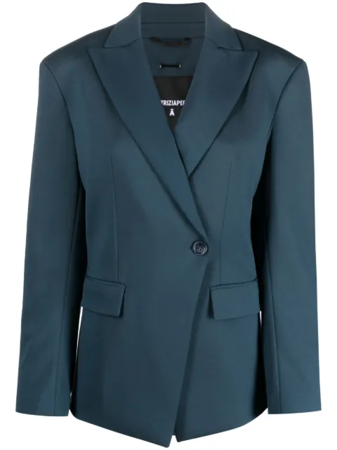 Patrizia Pepe blazer con doble botonadura y solapa de pico