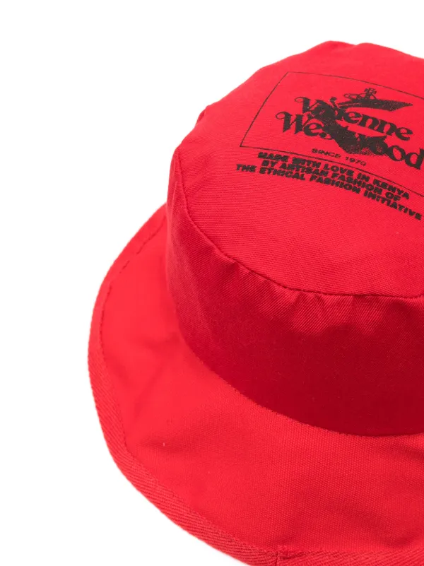 Vivienne Westwood logo-print Reversible Bucket Hat - Farfetch