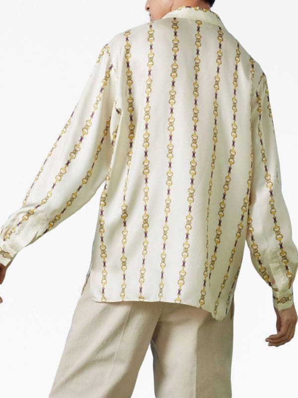 Gucci Horsebit-print Silk Shirt - Farfetch
