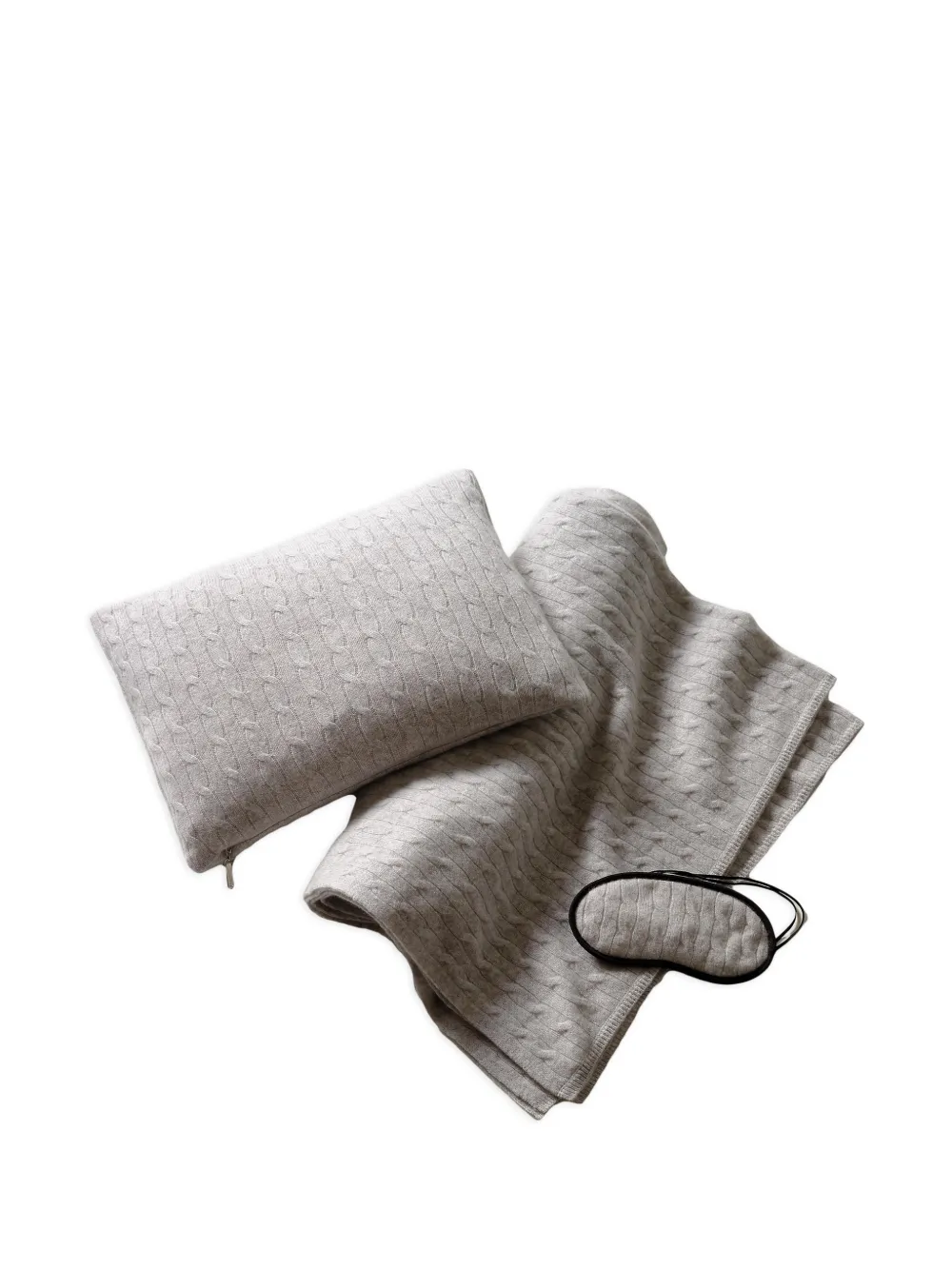 Ralph Lauren Home set de voyage en maille torsadée - Gris