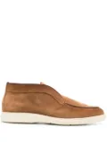 Santoni slip-on suede boots - Brown