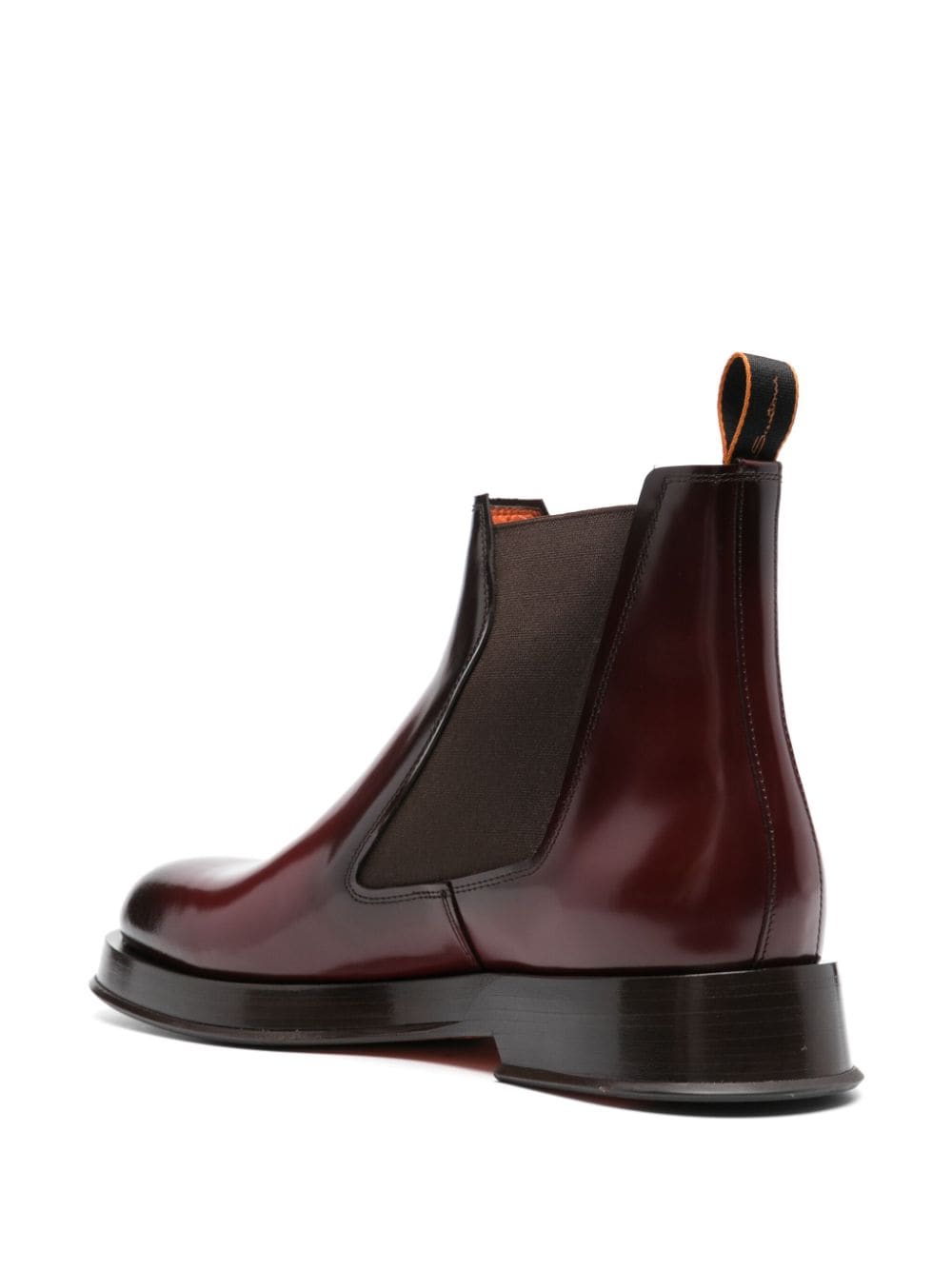 Shop Santoni Kaleb Leather Boots In Red