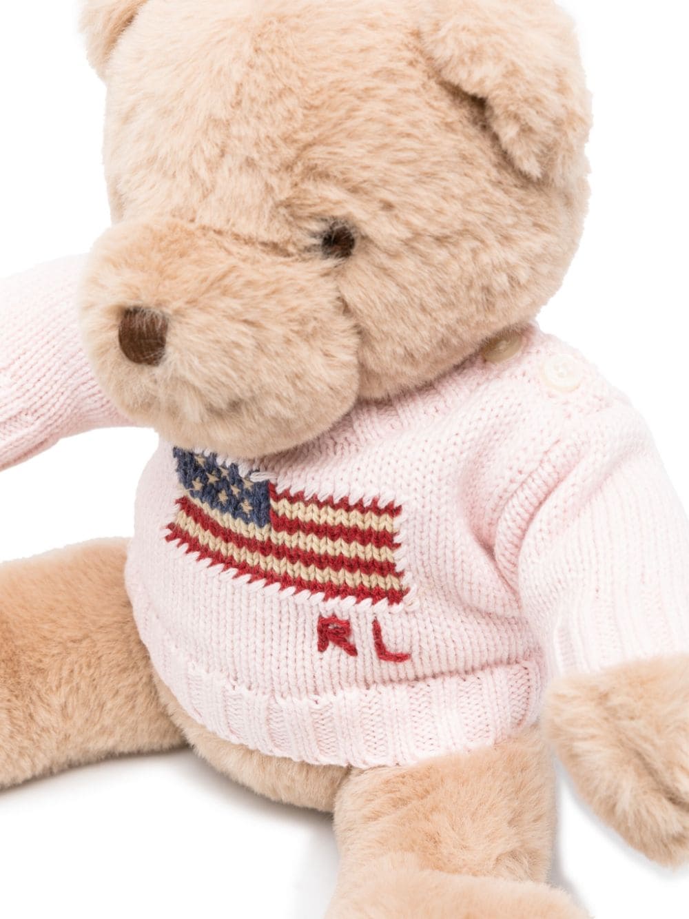 Ralph Lauren Kids Teddybeer met vlag - Beige