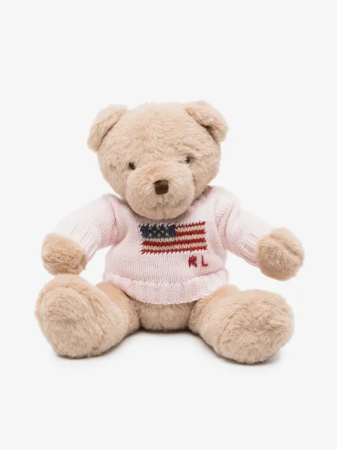 POLO RALPH LAUREN KIDS flag-motif teddy bear 