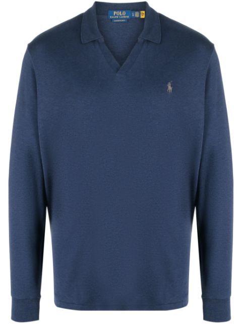 Polo Ralph Lauren spread-collar cotton polo shirt Men