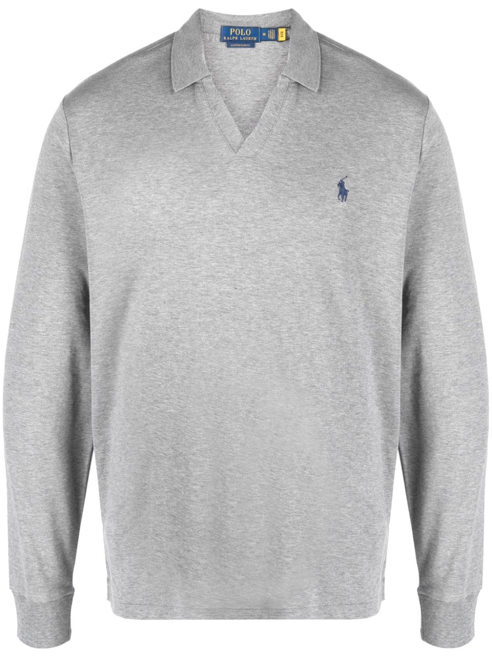 Polo Ralph Lauren logo-embroidered cotton polo shirt - Grau