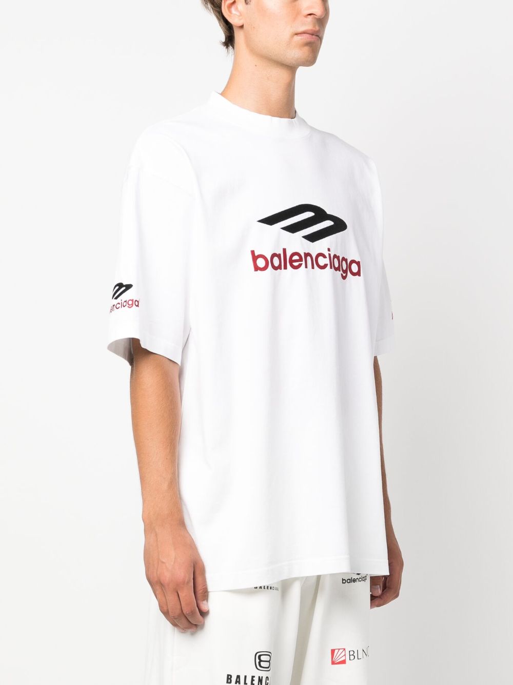 Balenciaga Katoenen T-shirt met print Wit