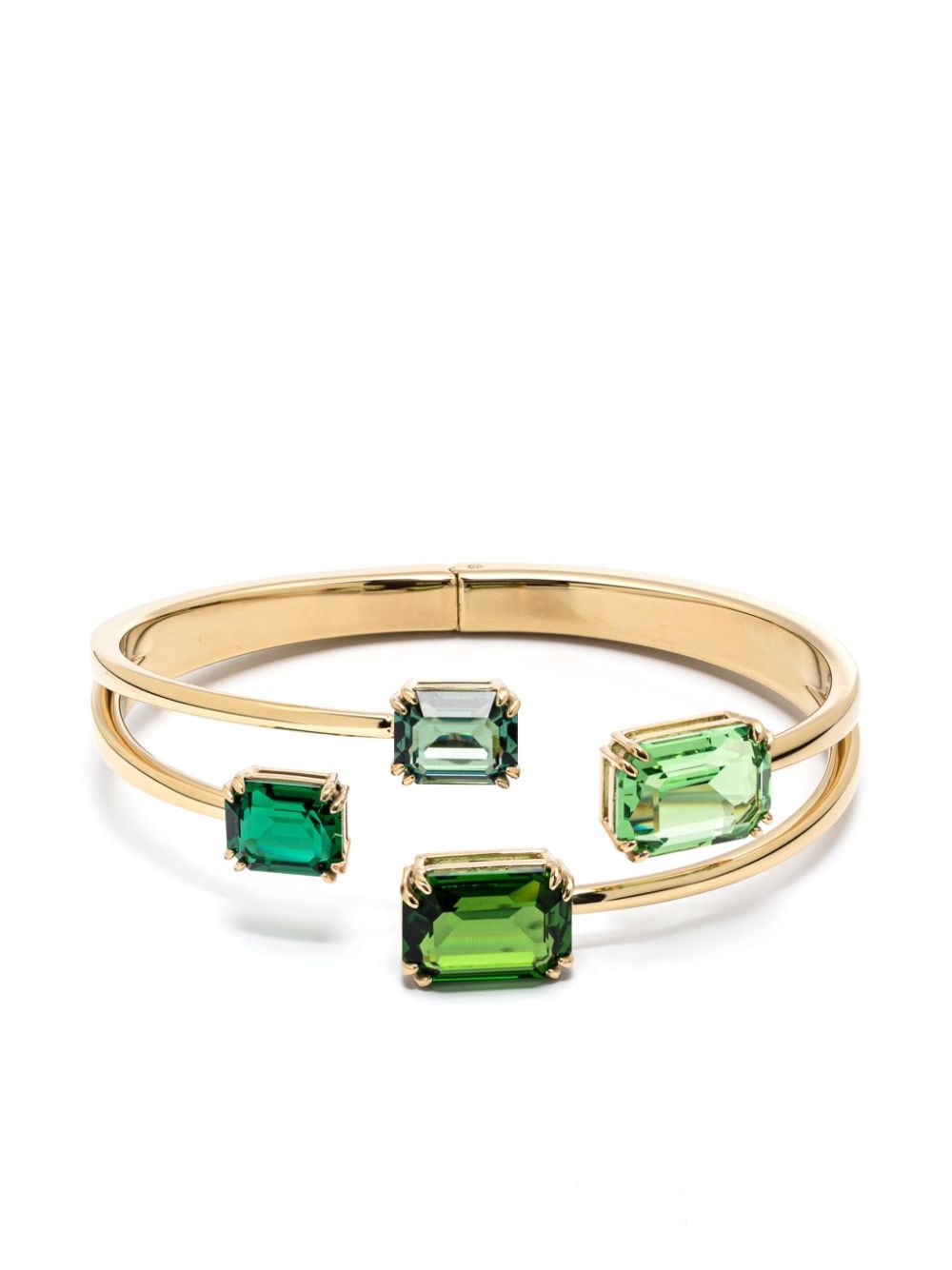 Swarovski Millenia Gemstone Bangle Bracelet In Green