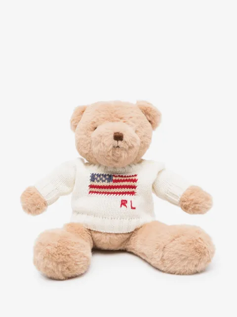 POLO RALPH LAUREN KIDS Small Flag-Jumper Polo teddy bear