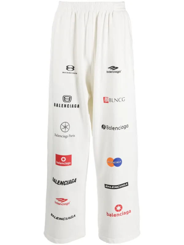 Balenciaga Baggy logo-print Track Pants - Farfetch