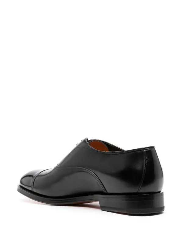 Santoni レースアップ レザーシューズ | ブラック | FARFETCH JP