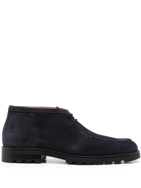Santoni Rock lace-up suede boots