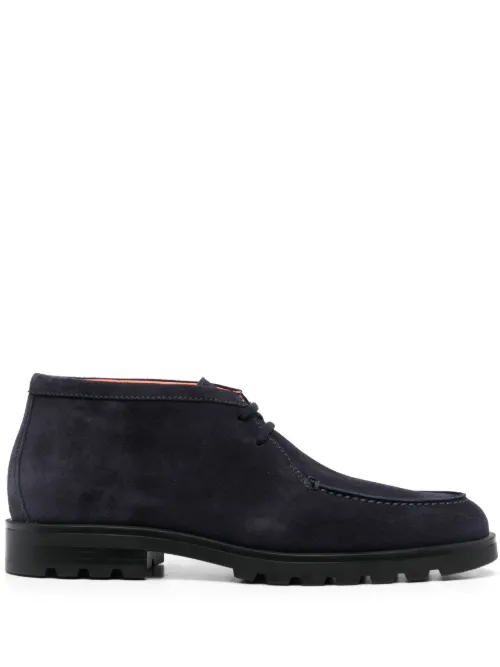 Bottines en daim à lacets - Santoni - Modalova