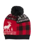 POLO RALPH LAUREN KIDS fair isle-knit pompom beanie - Black