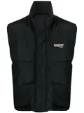 Balenciaga Cocoon logo-print padded gilet - Black