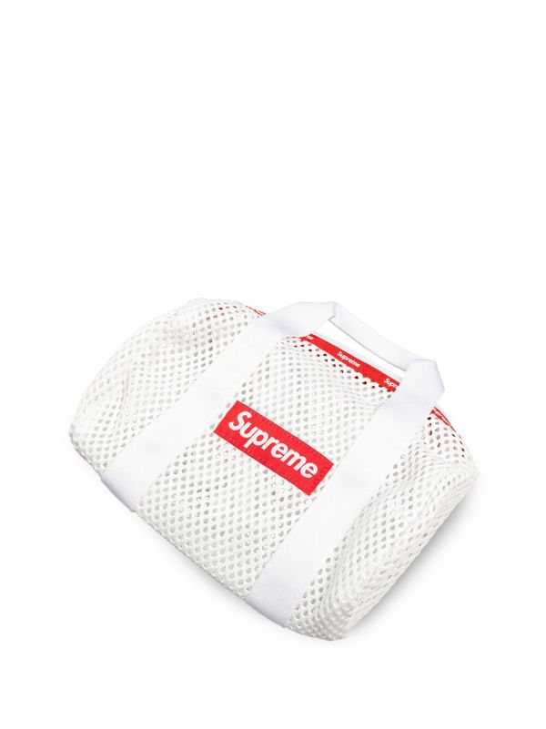 Supreme logo-patch Mini Mesh Duffle Bag - Farfetch