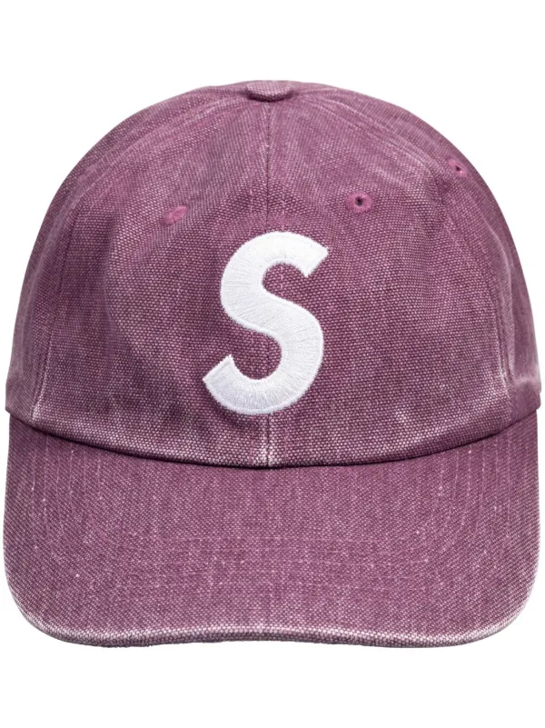 Supreme ロゴ キャップ | パープル | FARFETCH JP