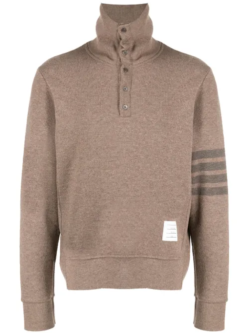 Pull en laine à détail 4 bandes signature - Thom Browne - Modalova