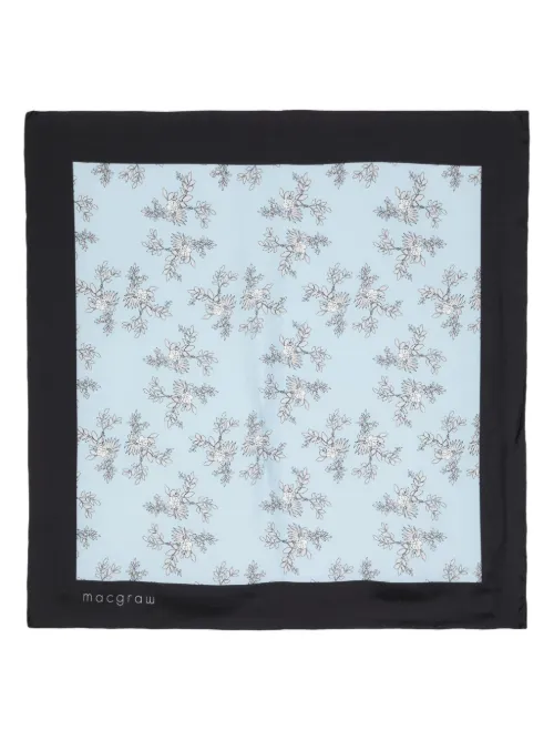 Foulard en soie à fleurs - Macgraw - Modalova