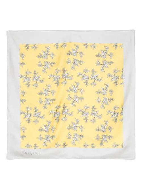 Foulard en soie à fleurs - Macgraw - Modalova