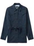 A.P.C. Joann belted denim jacket - Blue