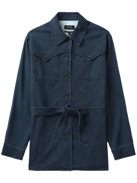 A.P.C. Joann belted denim jacket