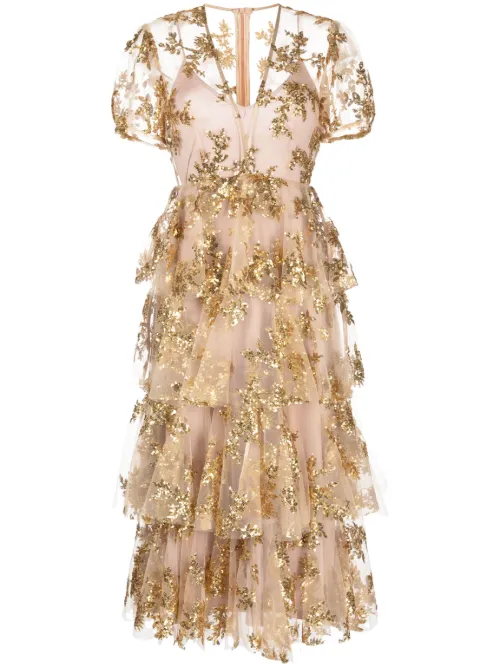 Robe mi-longue Parody à ornements de sequins - Macgraw - Modalova