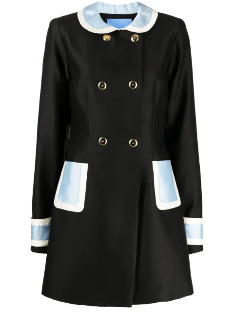 Macgraw Broadcast colour-block double-breasted coat